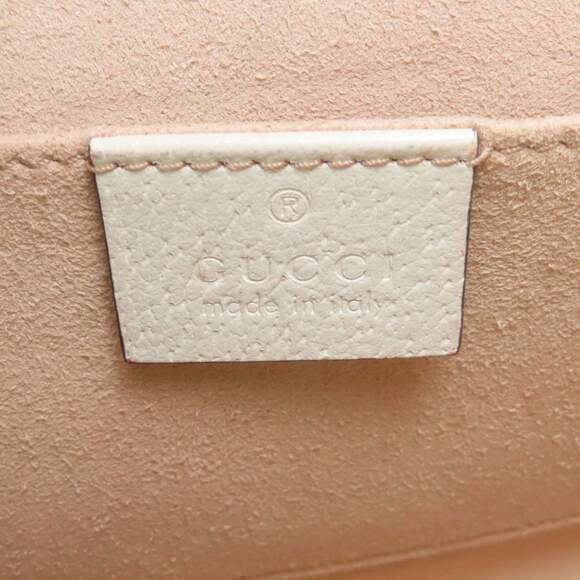 GUCCI White Leather Shoulder Bag - Picture 6 of 16